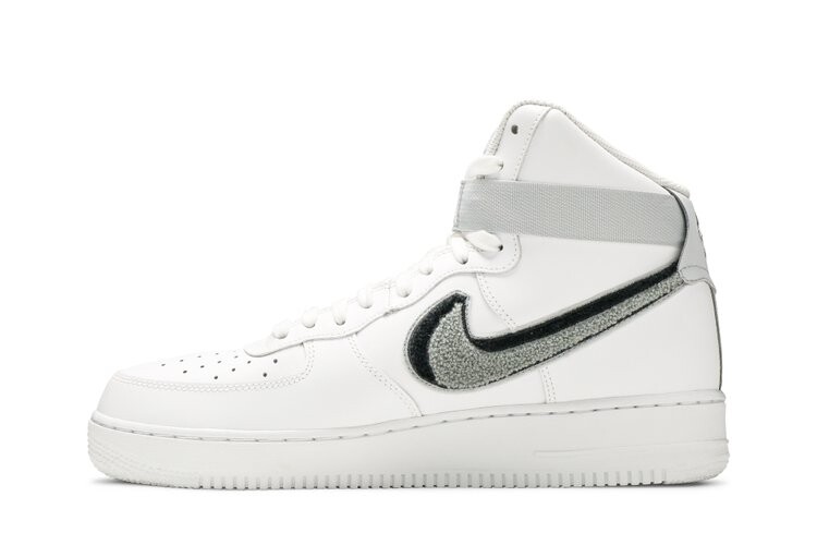 Кроссовки Nike Air Force 1 High '07 LV8 'Chenille Swoosh', белый — фото 3