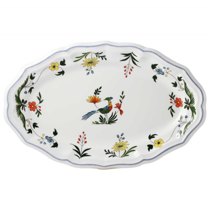 

Gien Oiseaux Paradis Тарелка овальная 41 x 26,2 см Gien Fayencerie, красочный