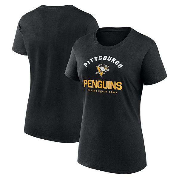 

Женская черная футболка Pittsburgh Penguins Unrivaled Unbranded