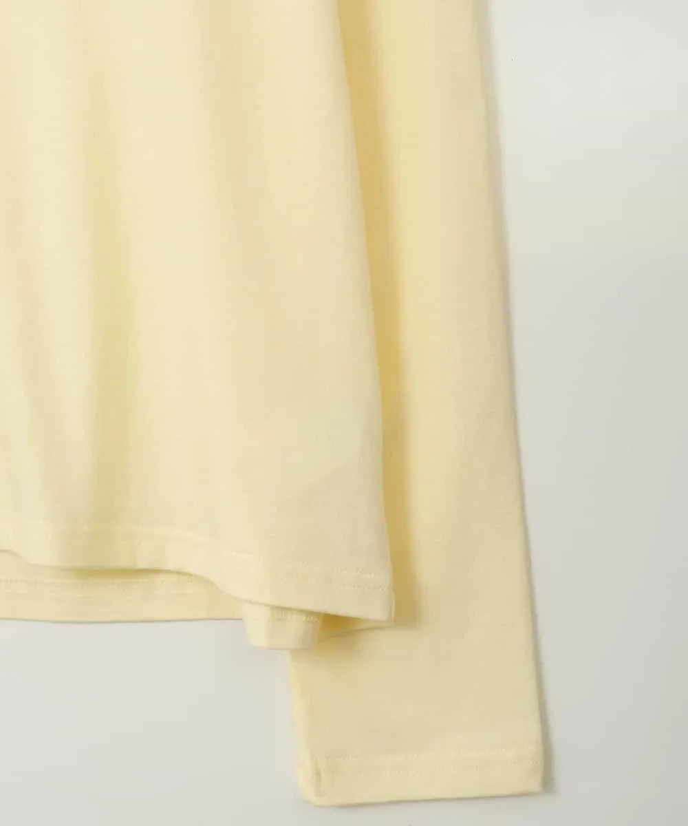Футболка с длинным рукавом с логотипами Avv, цвет Light Yellow — фото 3