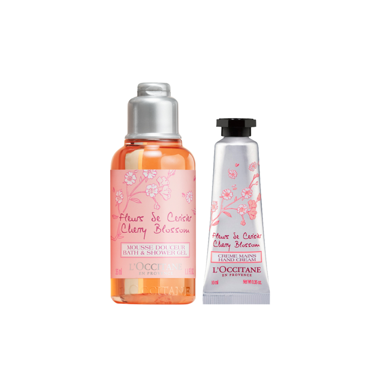 

Наборы для путешествий/пробники унисекс LOCCITANE, [Taste Test]Cherry Blossom Shower Gel 35ml + Cherry Blossom Hand Cream 10ml
