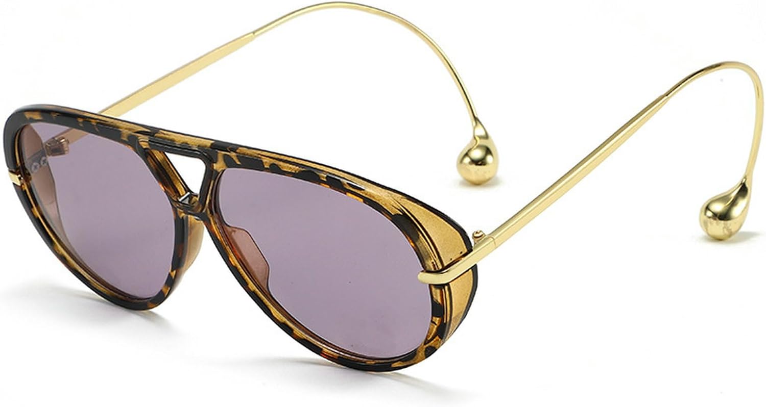 

Круглые солнцезащитные очки 2025 года для женщин и мужчин, в стиле ретро, ​​роскошные дизайнерские, с двойной перемычкой, в стиле «пилот», солнцезащитные очки с защитой от УФ-излучения UV400 mincl, C5