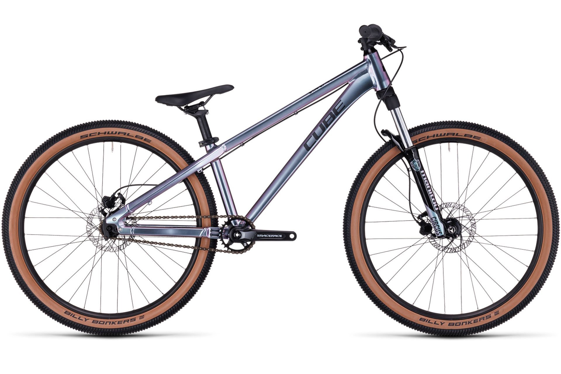 

Горный велосипед Cube Flying Circus - 26 дюймов - Dirt - 2024, цвет Blau|galactic´n´black