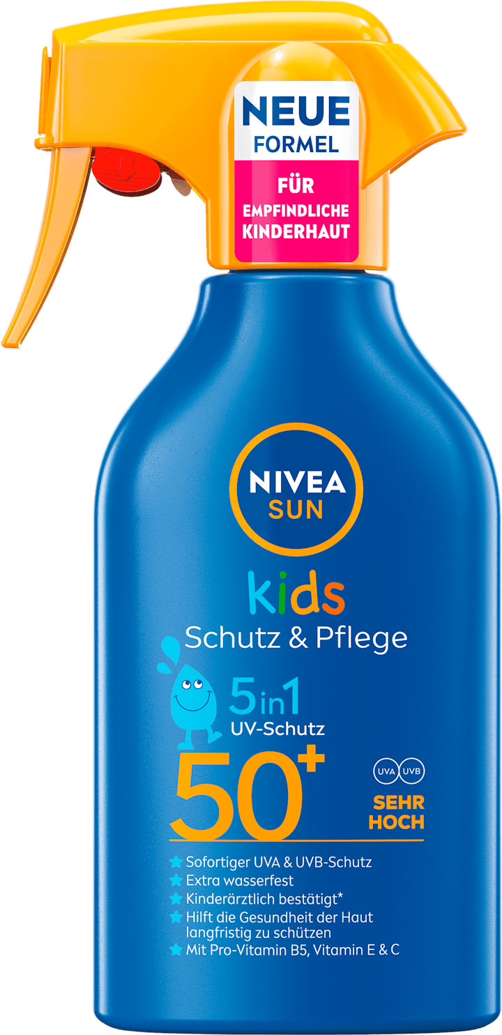

Солнцезащитный спрей NIVEA SUN Sonnenspray Kids Schutz & Pflege, LSF 50+, 250 ml