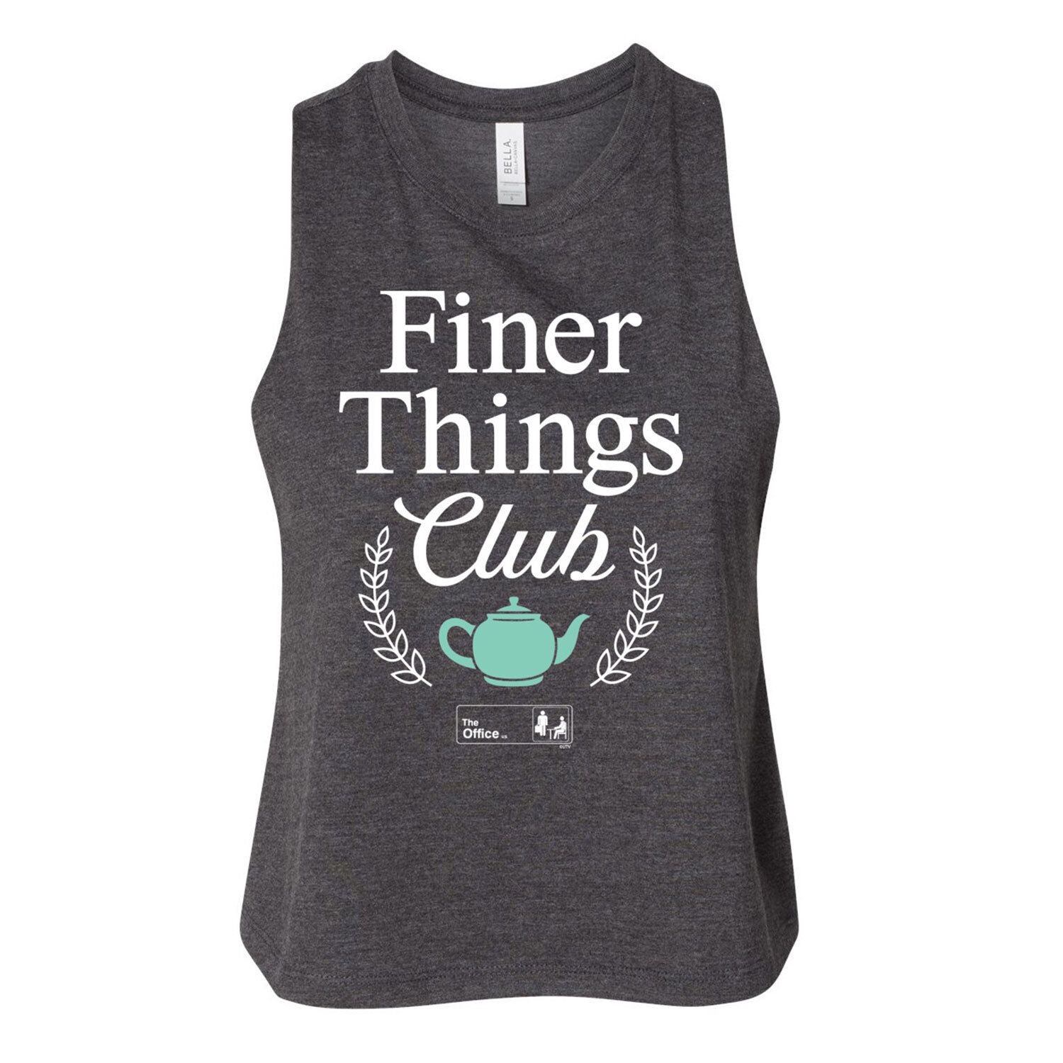 

Укороченная майка The Office Finer Things для юниоров Licensed Character, серый