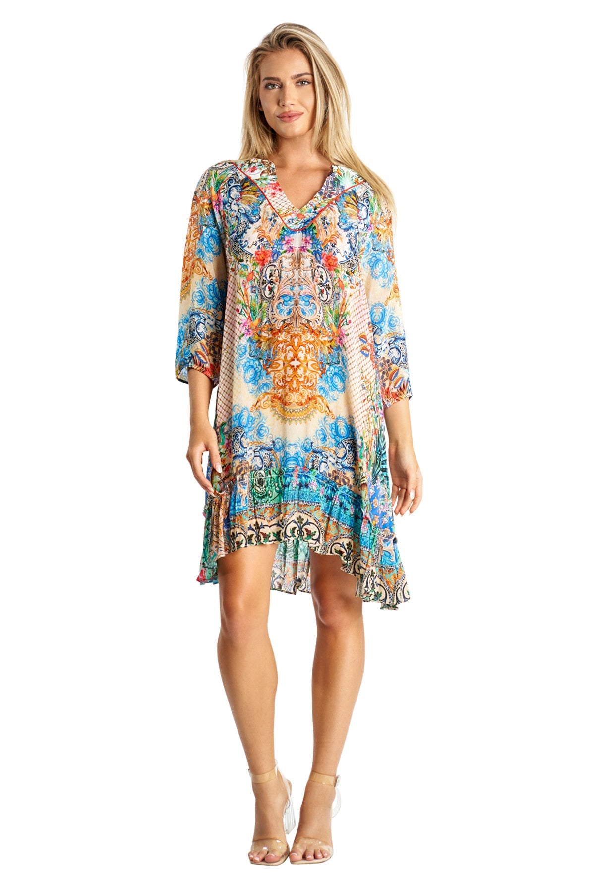

Платье с рукавами три четверти La Moda Clothing, цвет multi