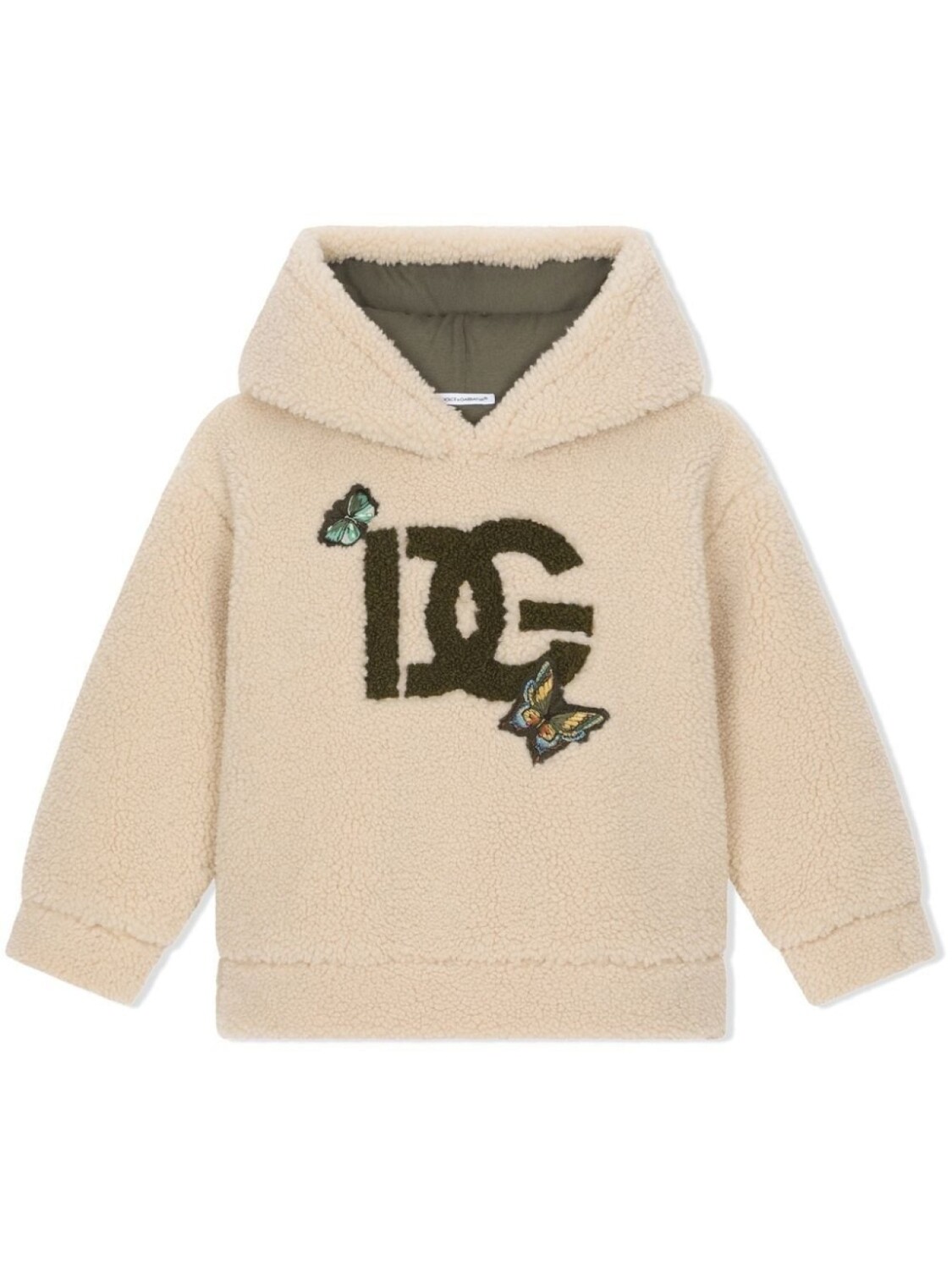 

Dolce & Gabbana худи с нашивкой-логотипом, нейтральный цвет