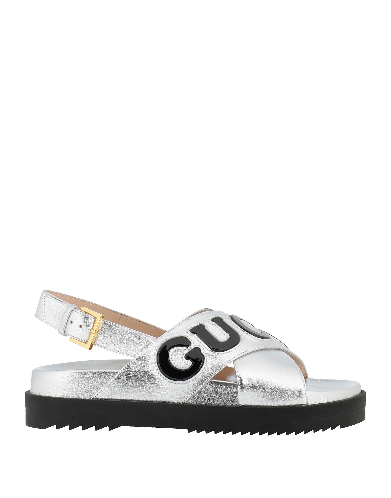 Сандалии Gucci, серебряный