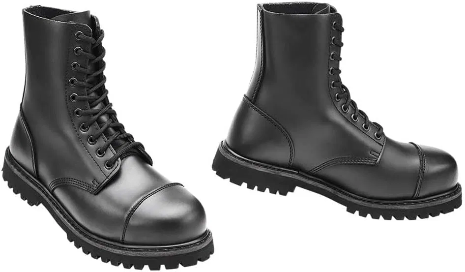 Ботинки Brandit Vegantom, веганские ботинки, имитация кожи, Black 10 Eylets
