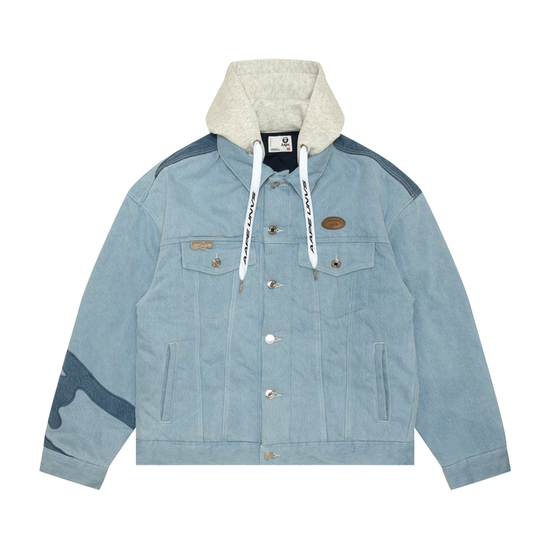

Aape Куртка джинсовая с нашивкой логотипа, Blue BLL