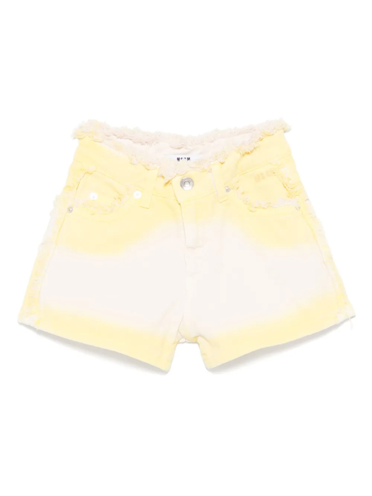 

Джинсовые шорты MSGM Kids, желтый
