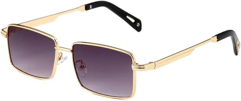 

Ретро-модные солнцезащитные очки для женщин и мужчин, металлические солнцезащитные очки, классический винтаж, защита от УФ-излучения UV400, для активного отдыха SZVVBKK, Gold Gray