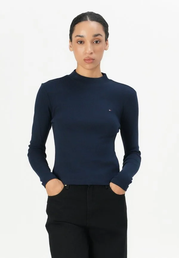 Футболка с длинными рукавами приталенного кроя от cody Tommy Hilfiger, Dark Night Navy — фото 4