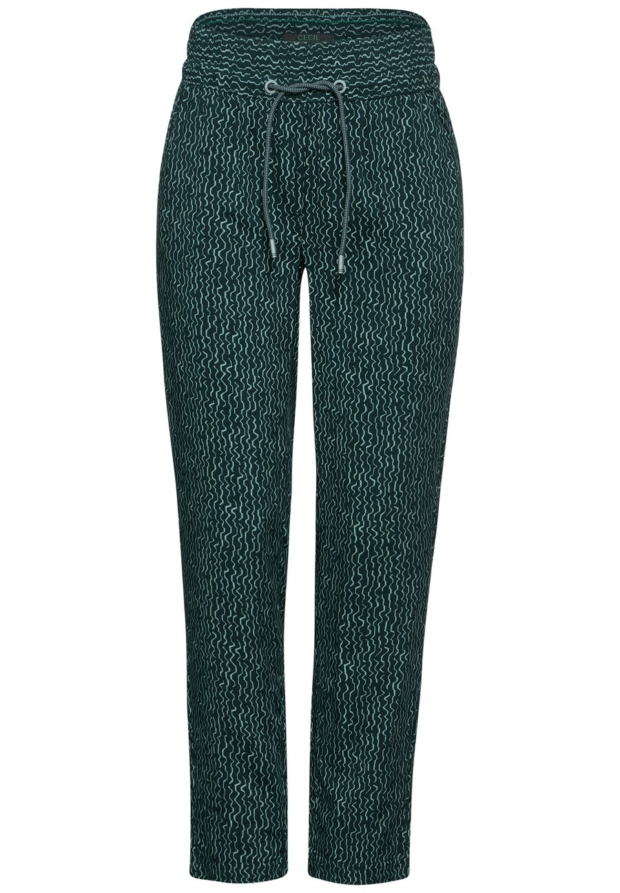

Тканевые брюки CECIL Loose fit Pants, цвет mottled green