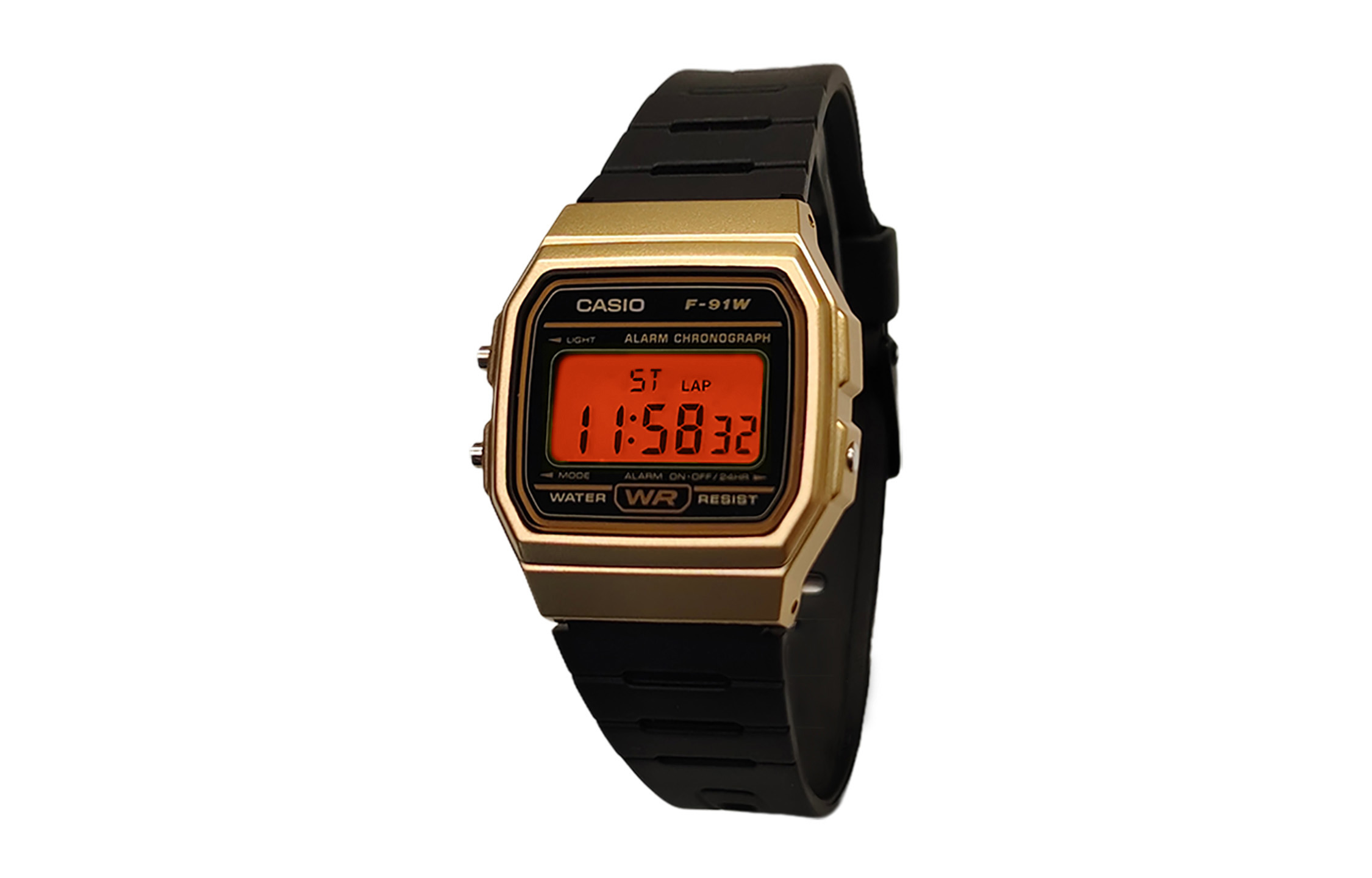 

CASIO Часы Retrofit Series Quartz Movement Resin Strap Watch Men's Watch Black Dial, Black Dial with Orange Bezel