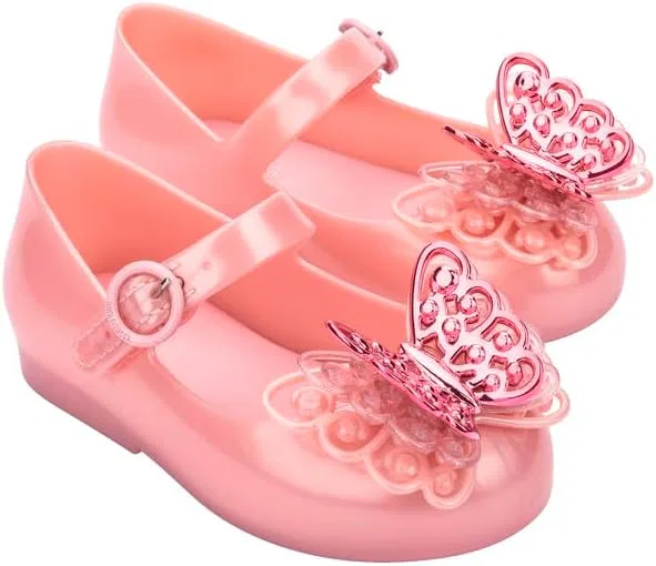 Туфли балетки mini melissa, Pearly Pink — фото 2