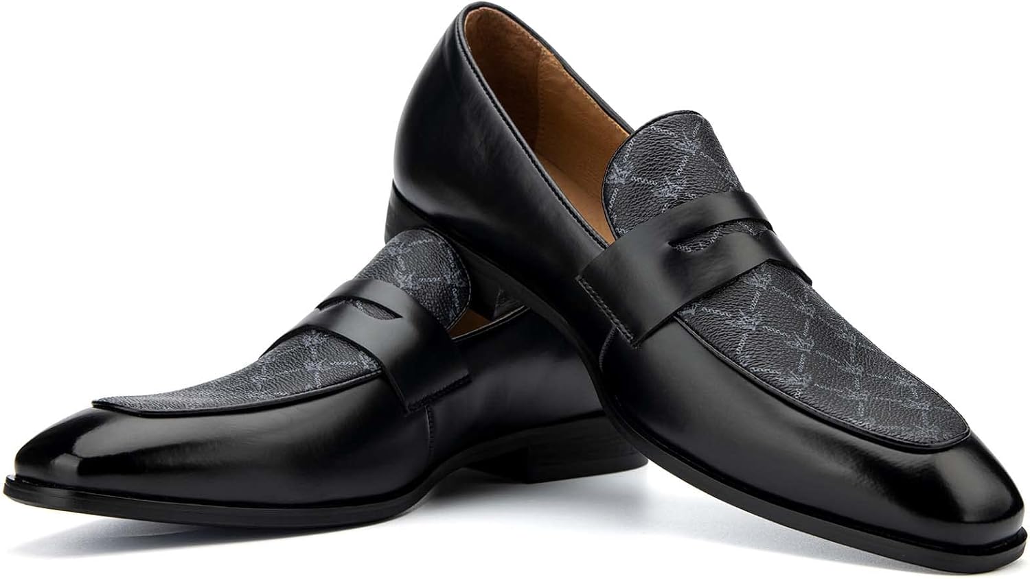 

Мужские туфли JITAI - повседневные лоферы из кожи и замши для мужчин, удобные туфли на низком каблуке, слипоны для свадьбы, деловых встреч и официальных мероприятий, черного или коричневого цвета