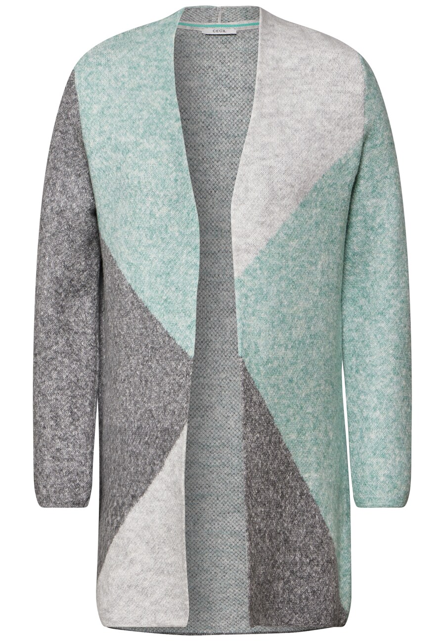 

Вязаный кардиган CECIL, цвет Light grey/Dark grey