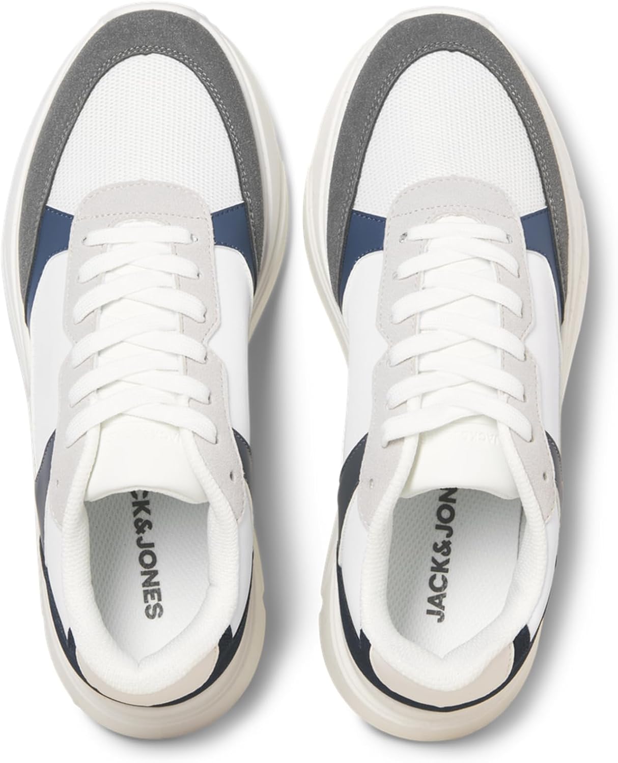 Мужские кроссовки Jack Jones Smart Casual Jfwaspire Pu Runner Noos Jack & Jones, белый — фото 2