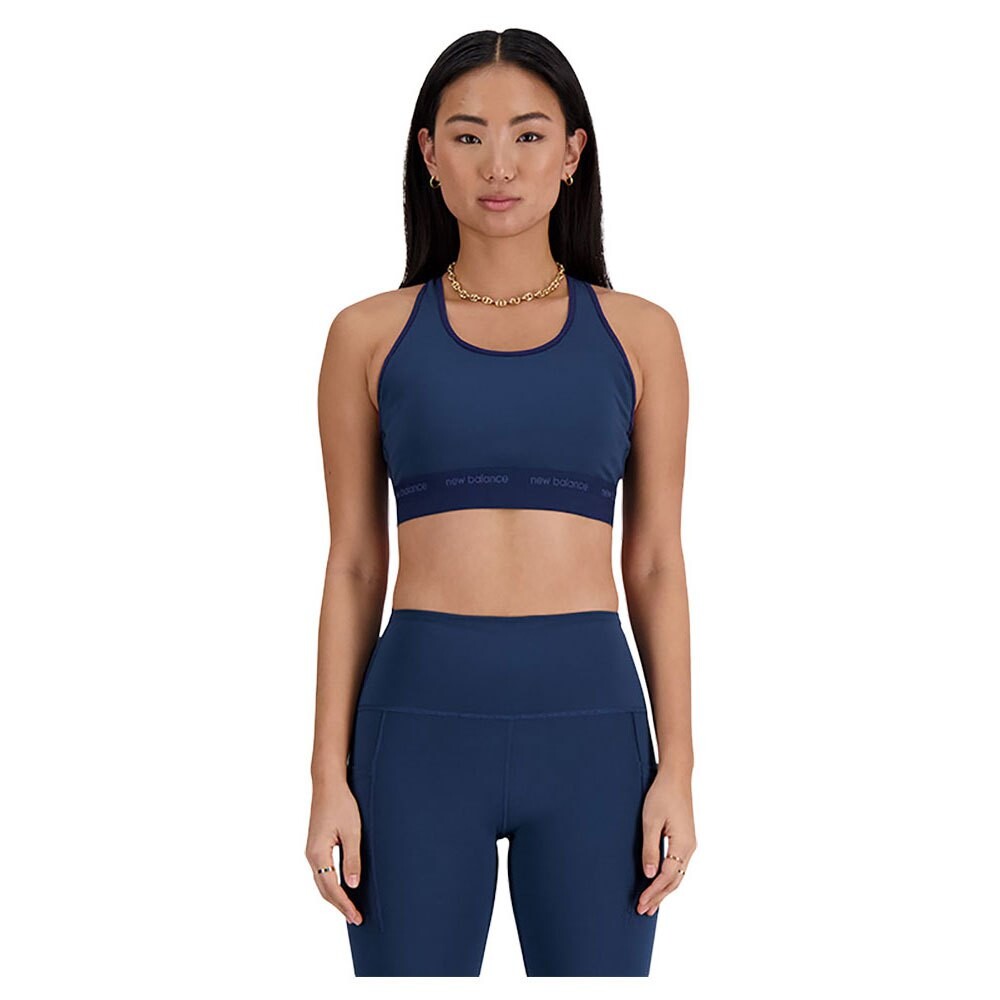 

Спортивный бюстгальтер New Balance Sleek Medium Support, синий