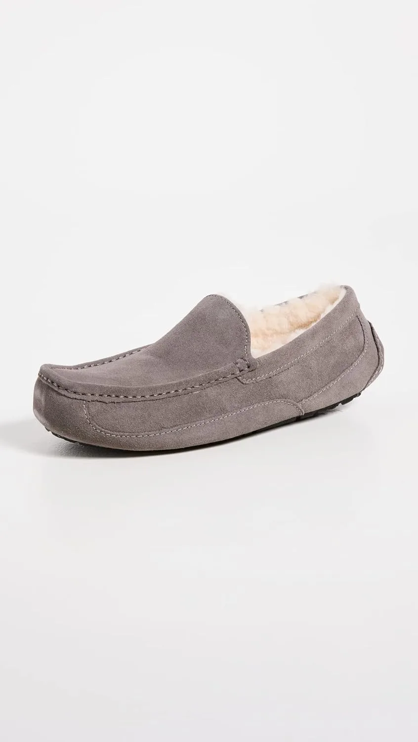 Мужские домашние тапочки Ascot без шнурков Ugg, серый — фото 2