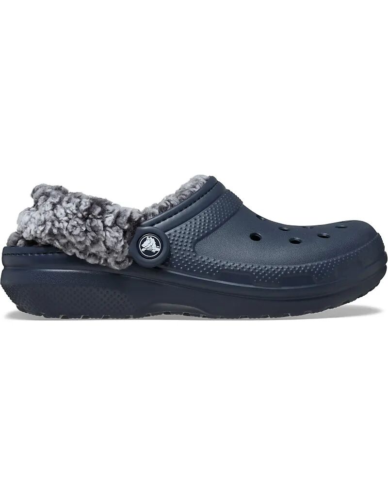 Классические сабо Crocs с флисовой подкладкой, темно-синего цвета