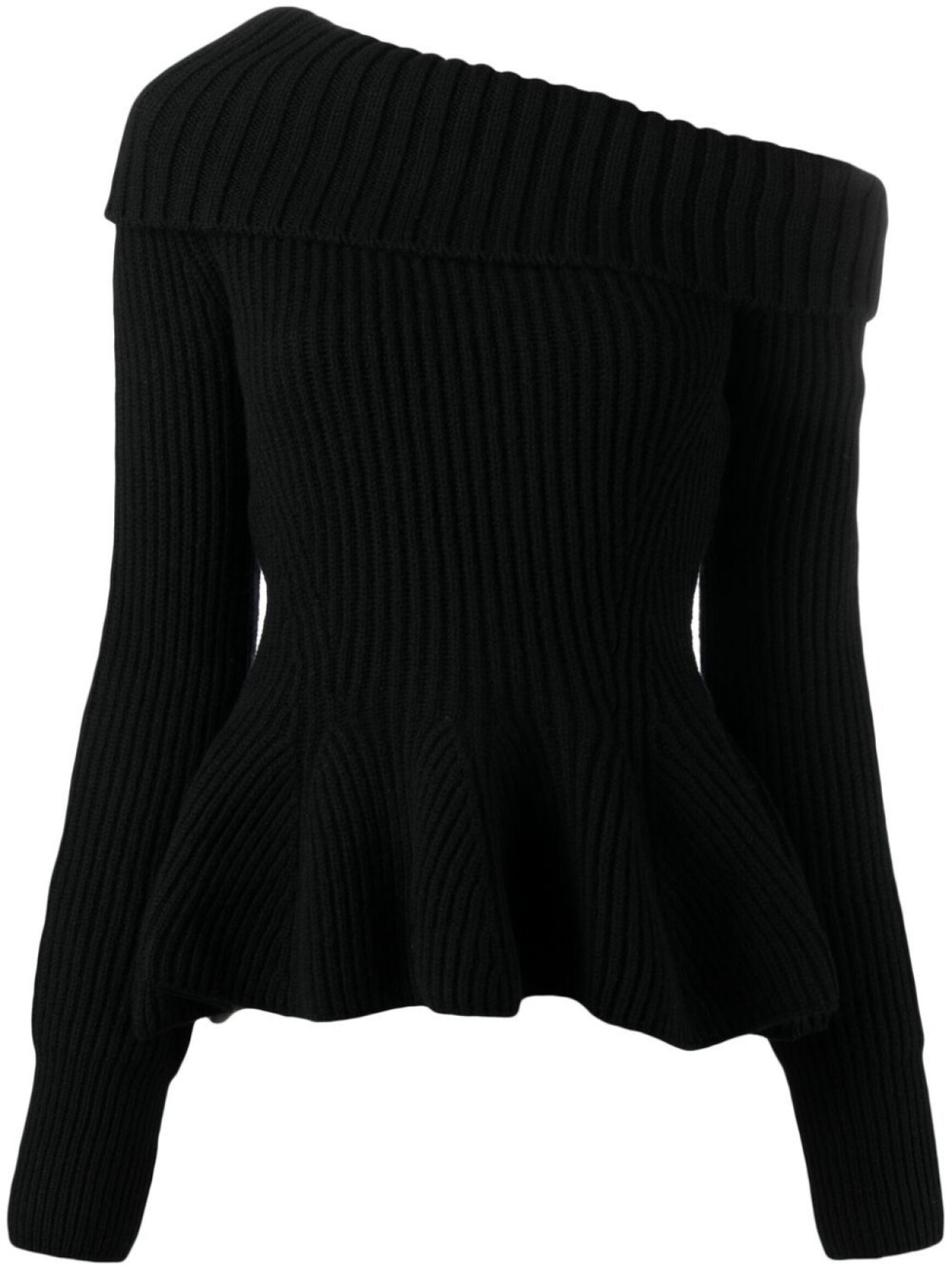 

Джемпер с баской Alexander McQueen, черный