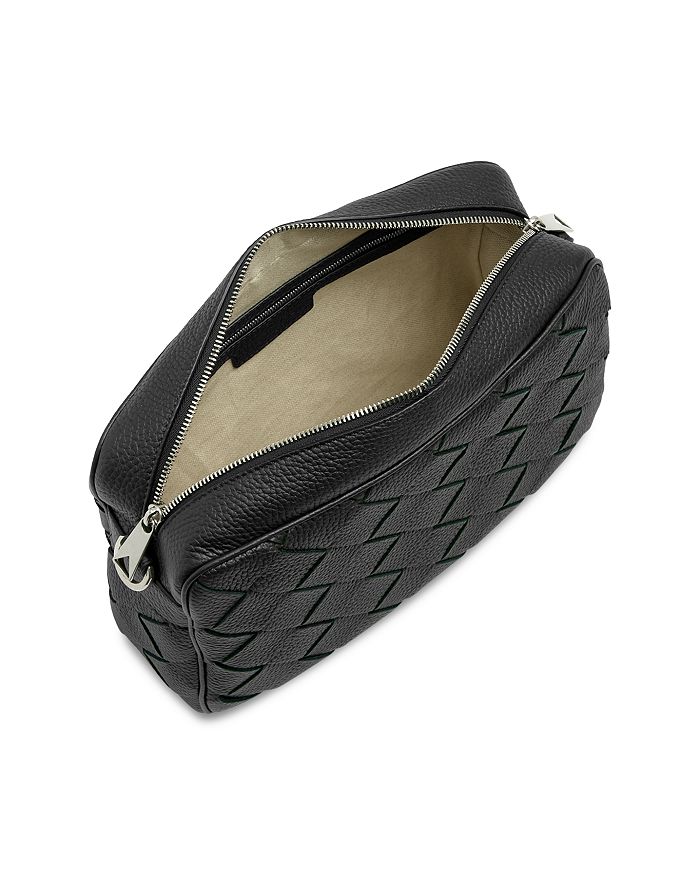 Средняя переплетенная кожаная сумка через плечо Intrecciato Bottega Veneta, зеленый — фото 2