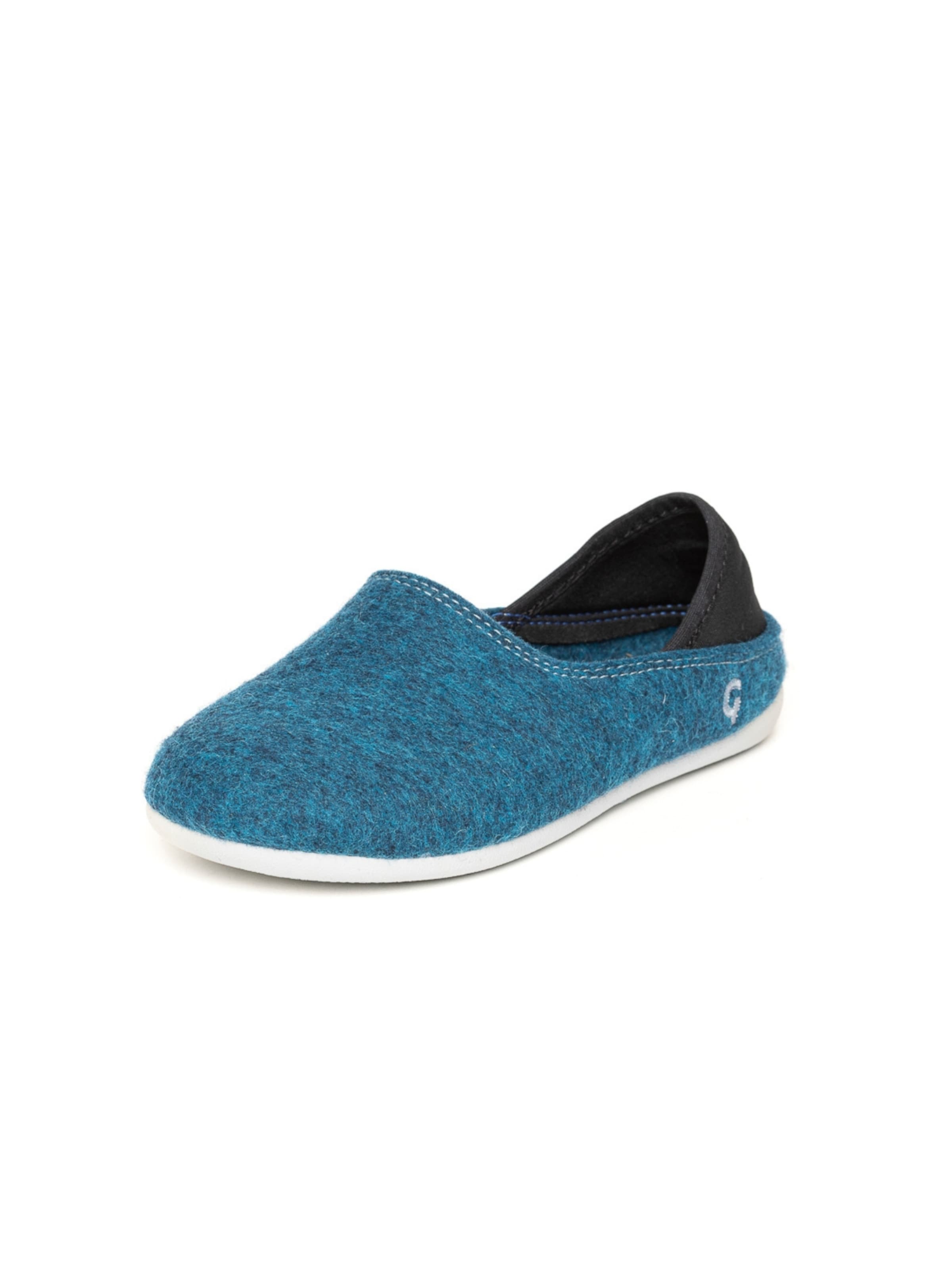 

Gottstein Тапочки 'Filzpantoffel Wool Slip-On Kids' в цвете Petrol