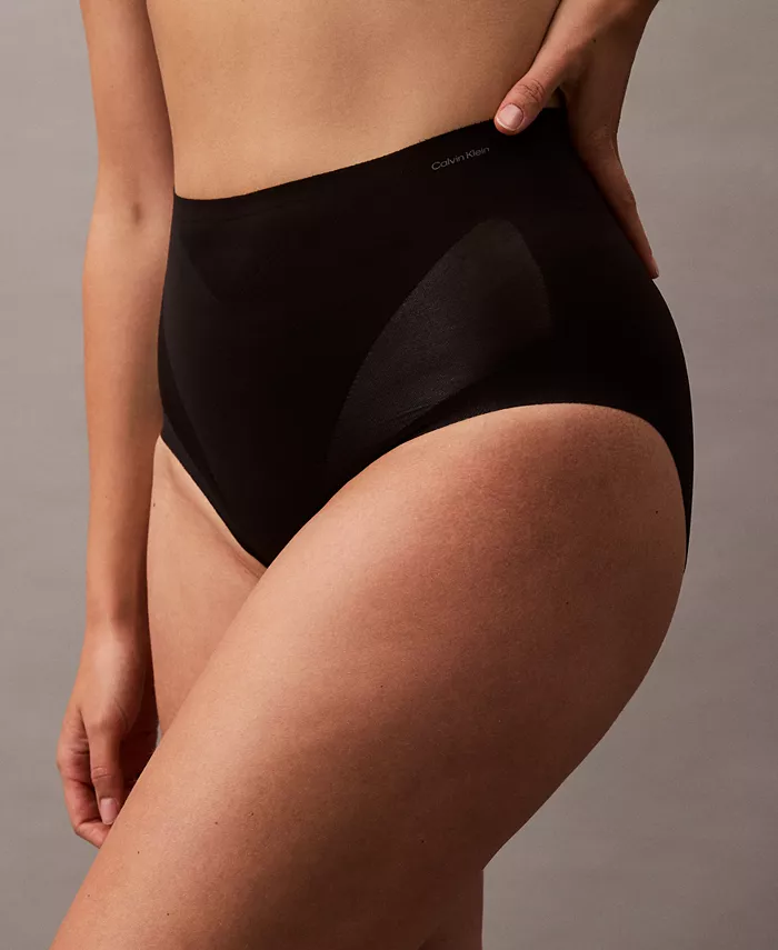 Женское утягивающее нижнее белье Stay-Put Firm Mesh Brief QF8173 Calvin Klein, черный — фото 3