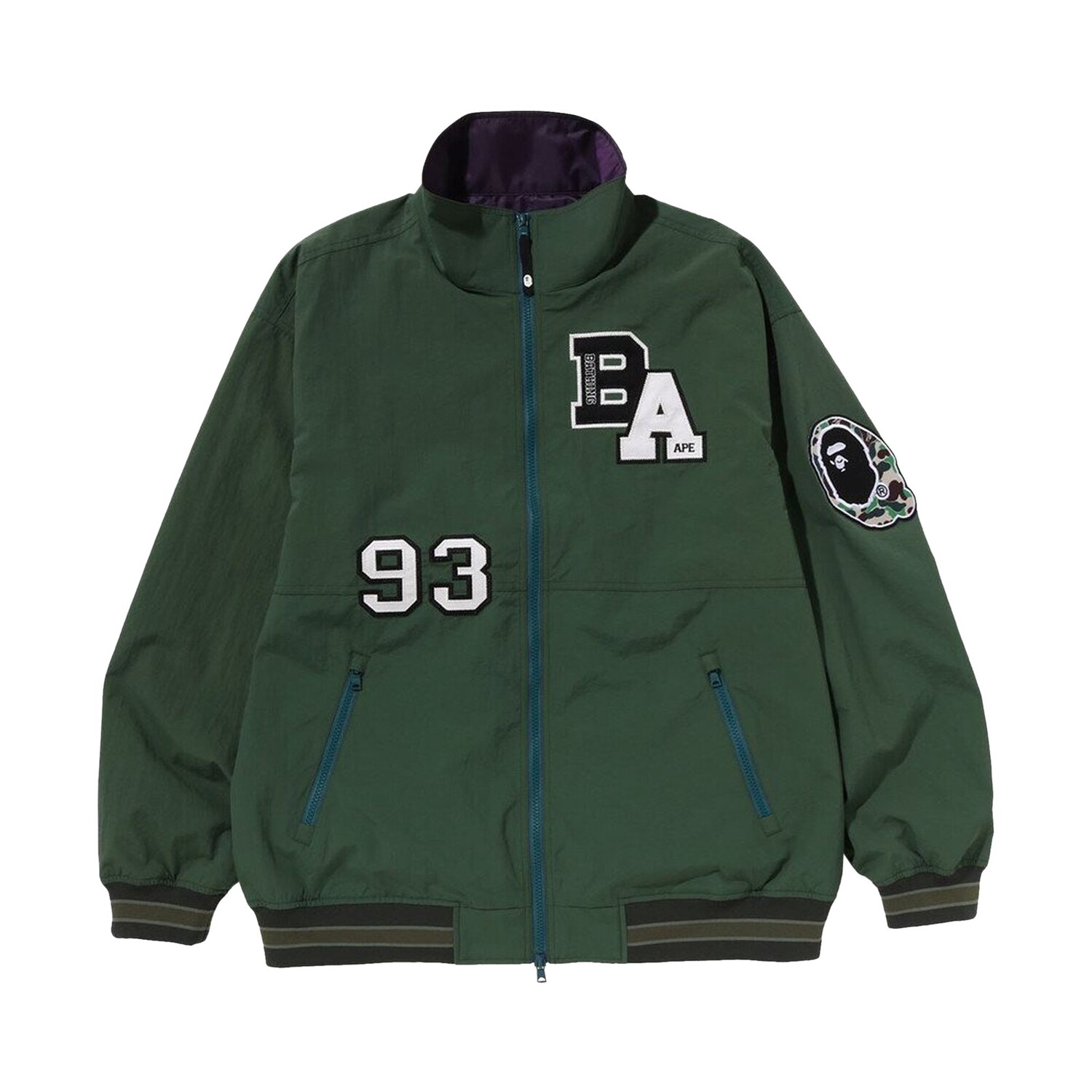 

Легкая куртка свободного кроя BAPE Patchwork, цвет Зеленый