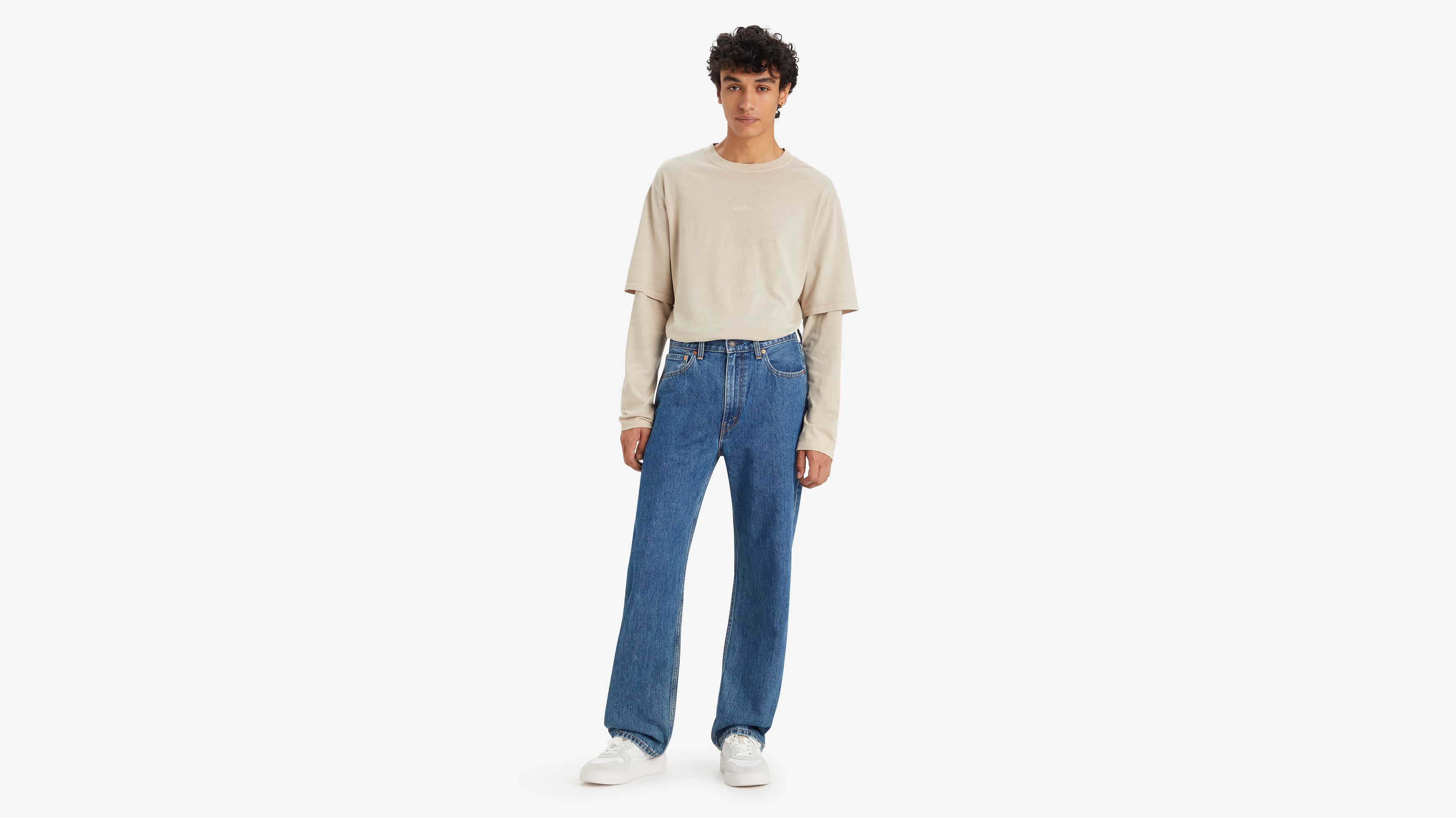 

565 Свободные прямые мужские джинсы Levi's, цвет Props To You - Medium Wash - Non-Stretch