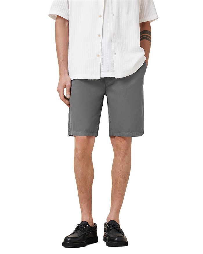 

Хлопковые шорты Hanbury Relaxed Fit на шнурке ALLSAINTS, серый