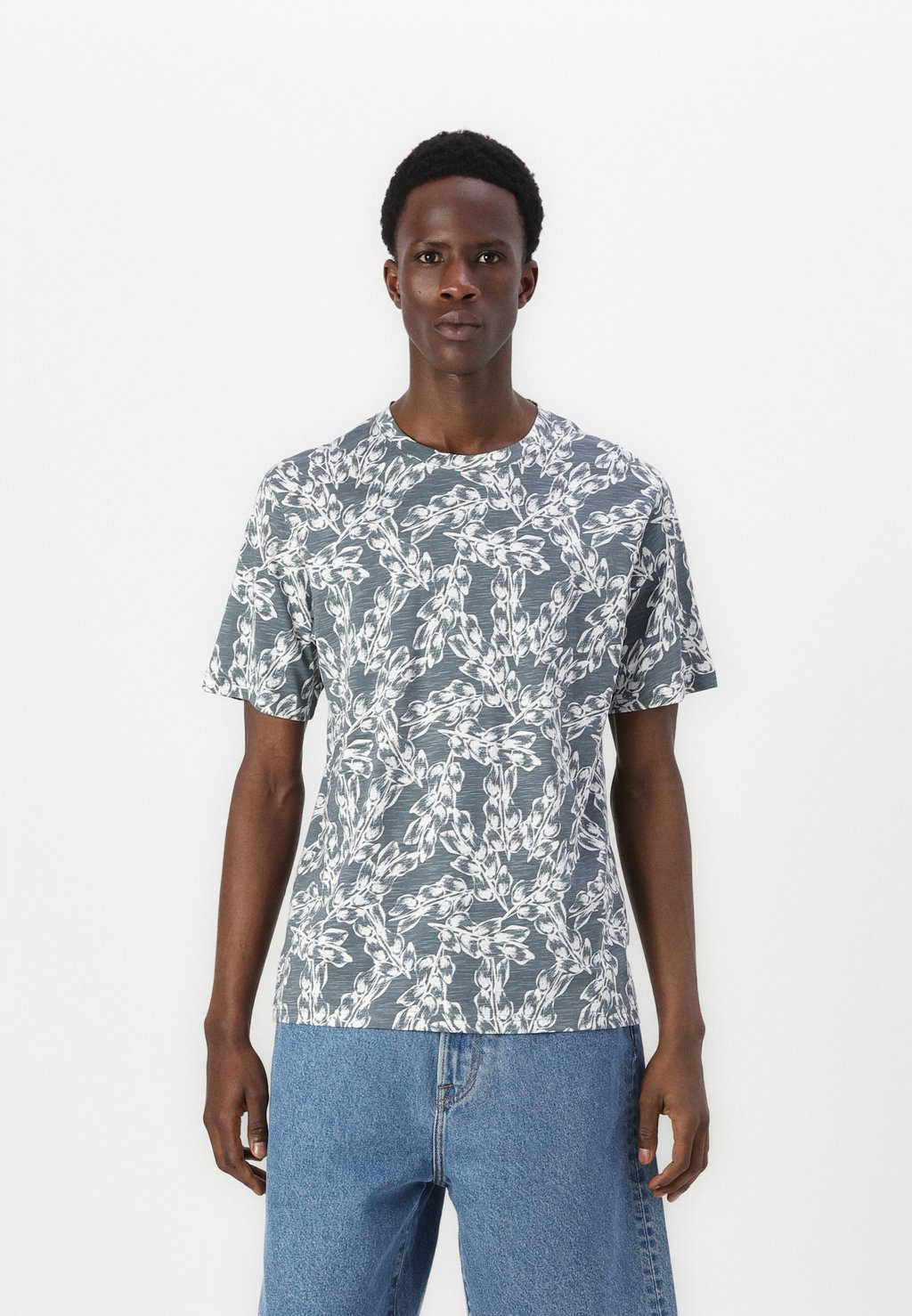 

Футболка с принтом JORSPLIT CREW NECK Jack & Jones, серый