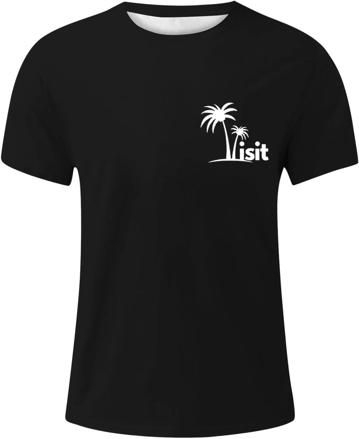 Футболка Big and Tall с тропическим принтом Palm, легкая и быстросохнущая — фото 3