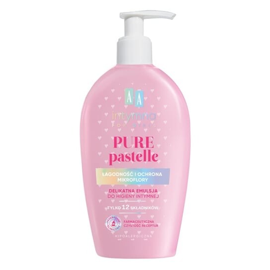 

Деликатная эмульсия для интимной гигиены 300мл AA Intymna Pure Pastelle