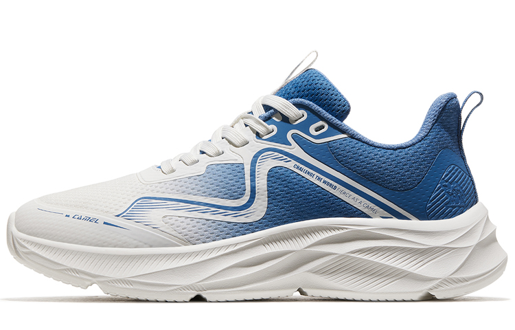 

Амортизирующие, противоскользящие, износостойкие, дышащие низкие кроссовки для бега мужские CAMEL, черный/угольно-серый