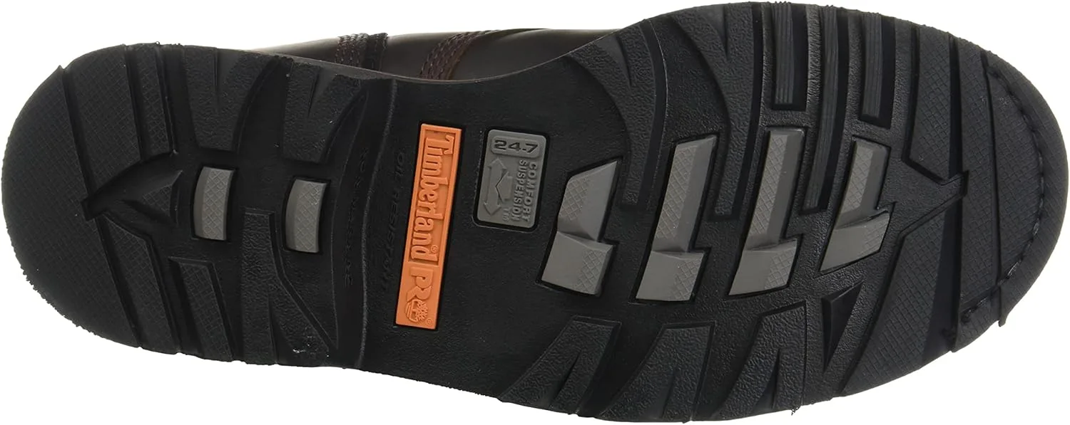 Мужские рабочие ботинки Timberland PRO с антикоррозийной технологией и стальной антистатической защитой, арт, коричневый — фото 4