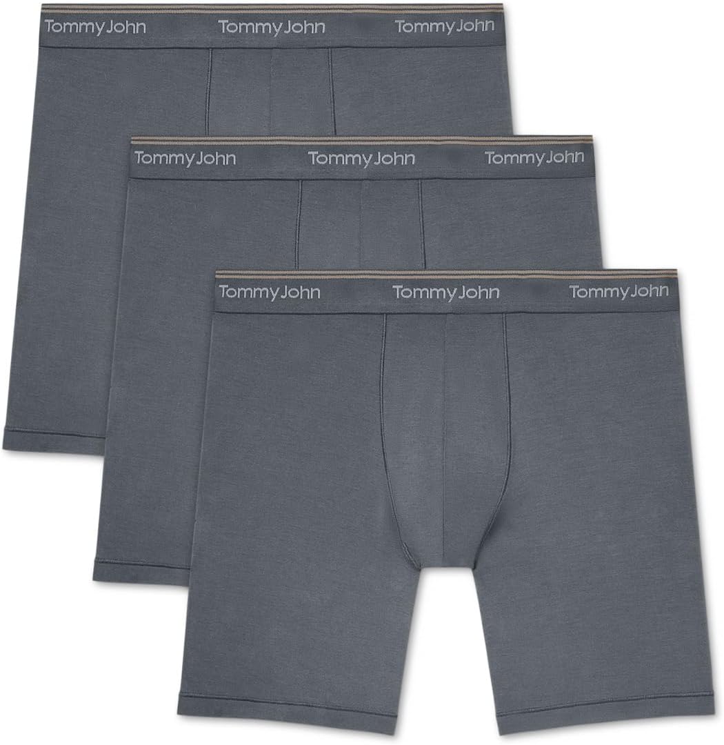 

Боксеры Tommy John Ultra Soft Flex 6" Boxer Brief 3-Pack, цвет Turbulence