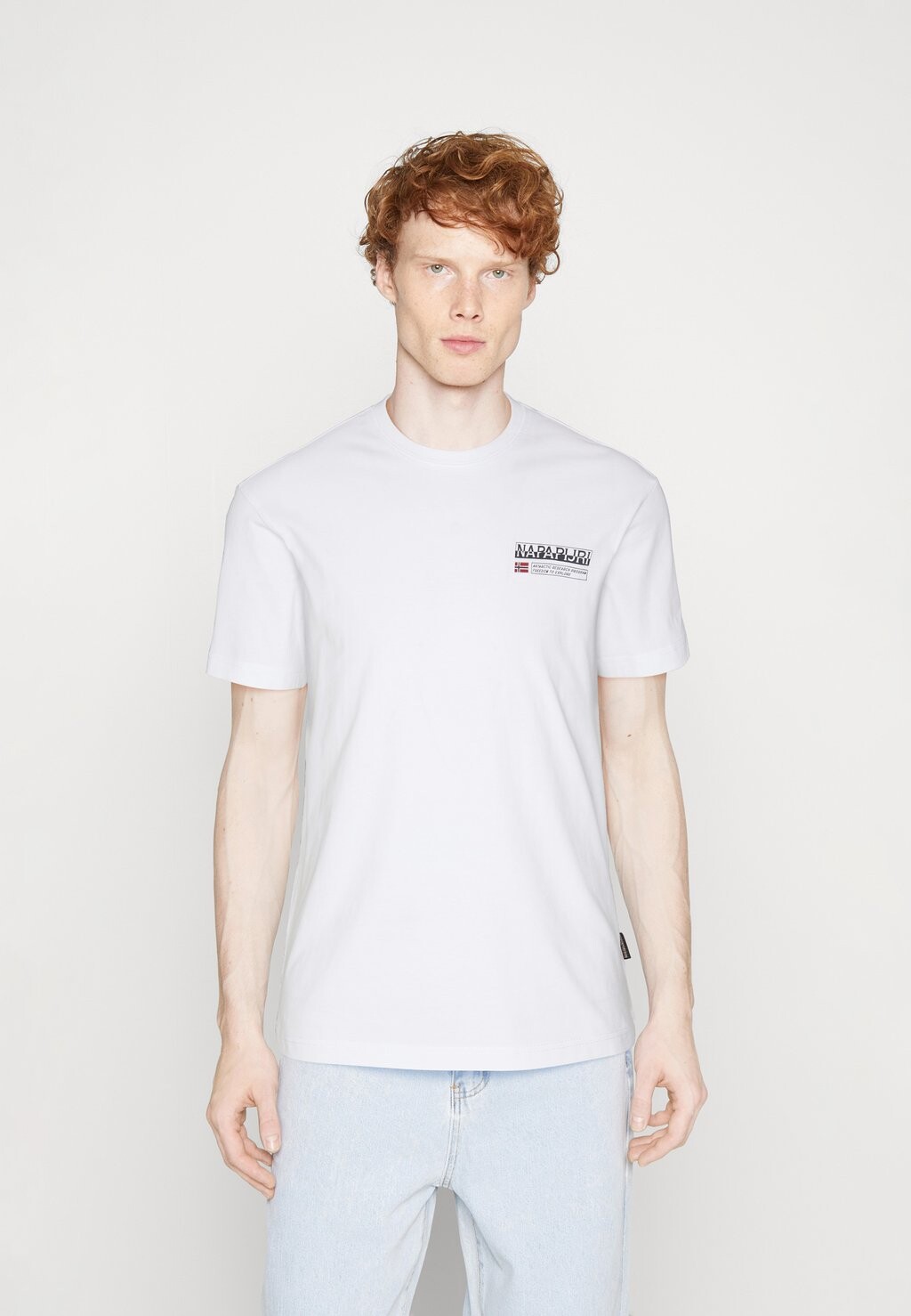 

Базовая футболка Napapijri, цвет bright white