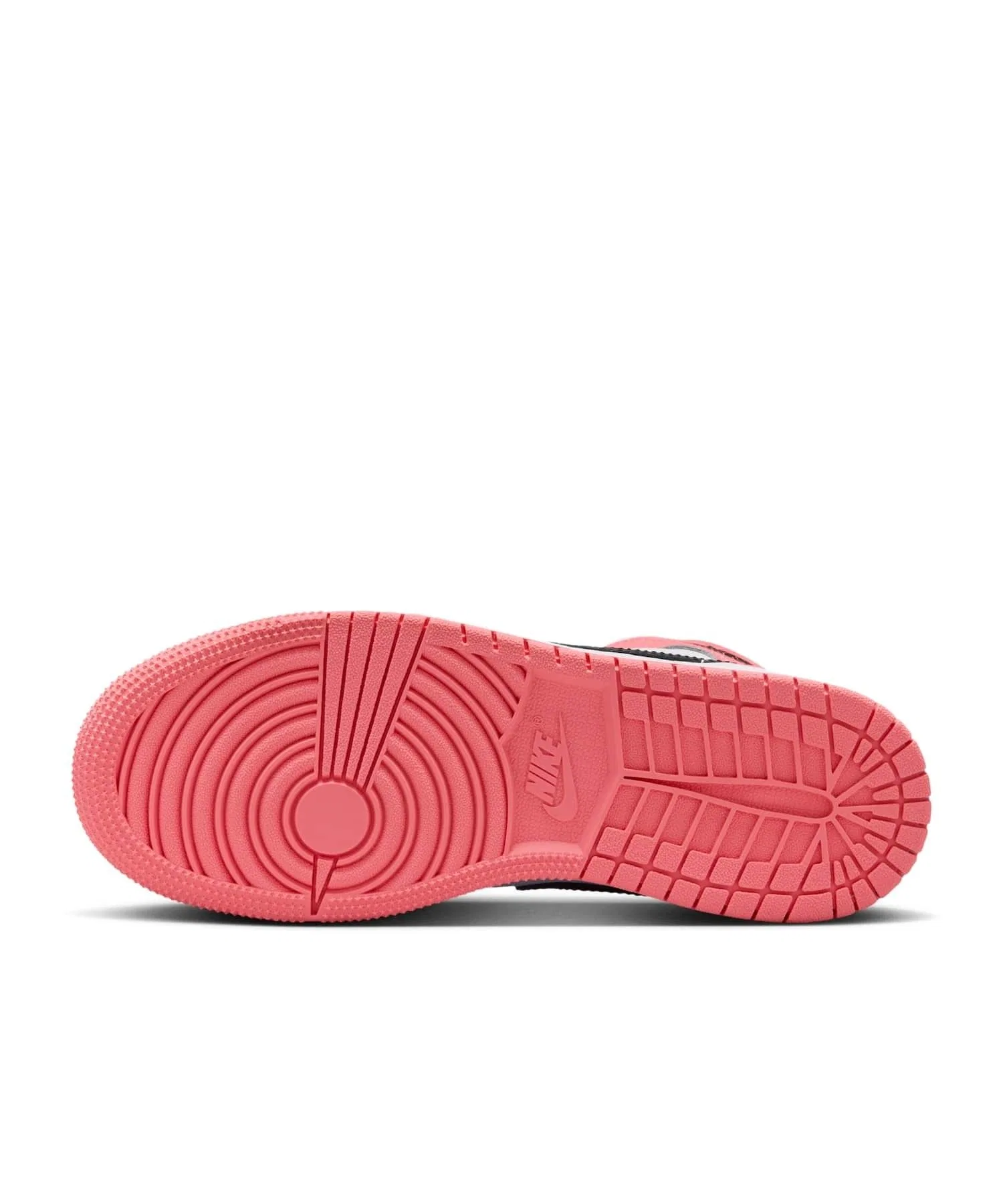 Детские кроссовки Air Jordan 1 Mid из натуральной кожи JORDAN BRAND розовые — фото 2