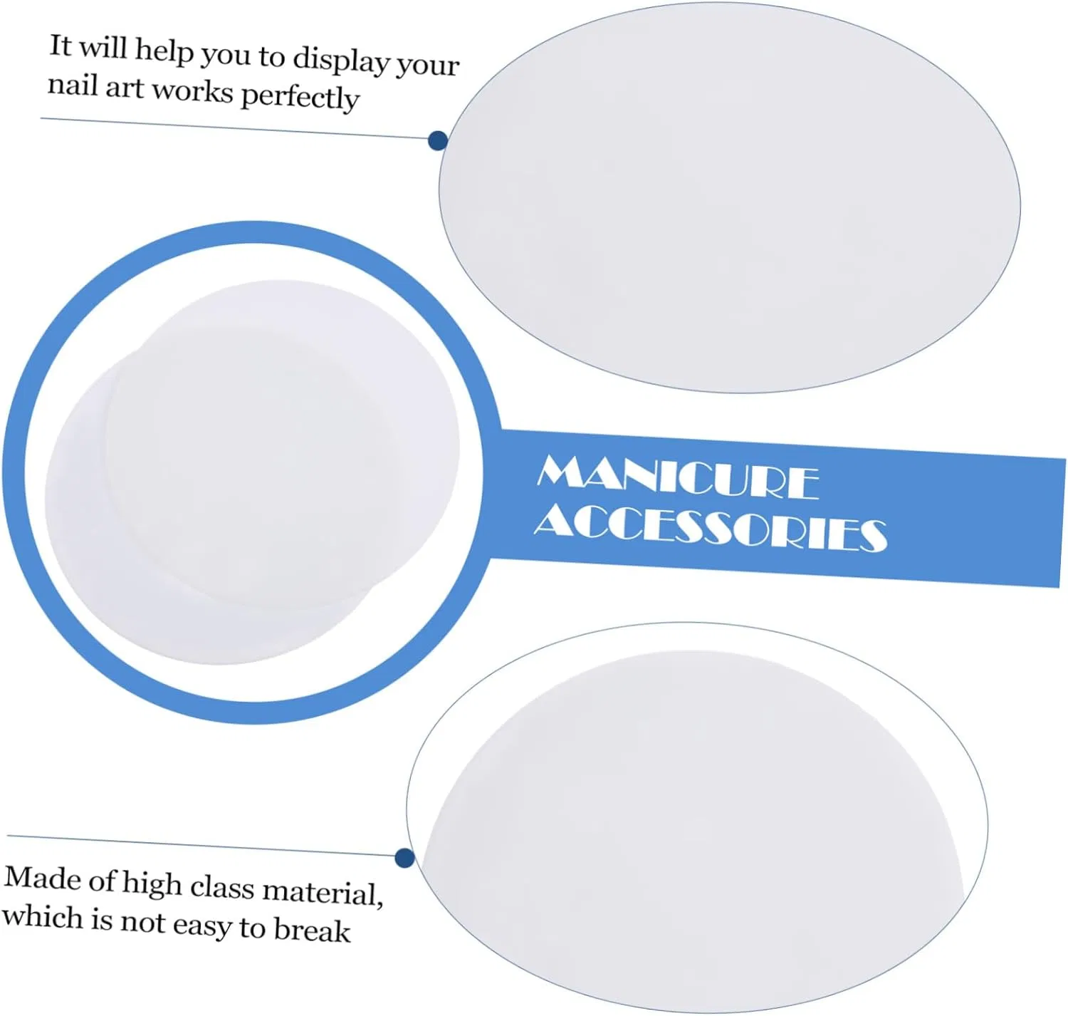 Палитра для ногтей Beaupretty 10 предметов белый — фото 4