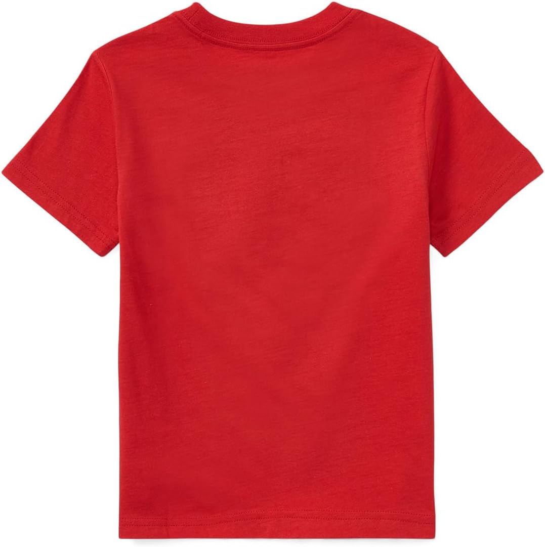Футболка Polo Ralph Lauren Kids Flag Cotton Jersey Tee, цвет RL 2000 Red — фото 2