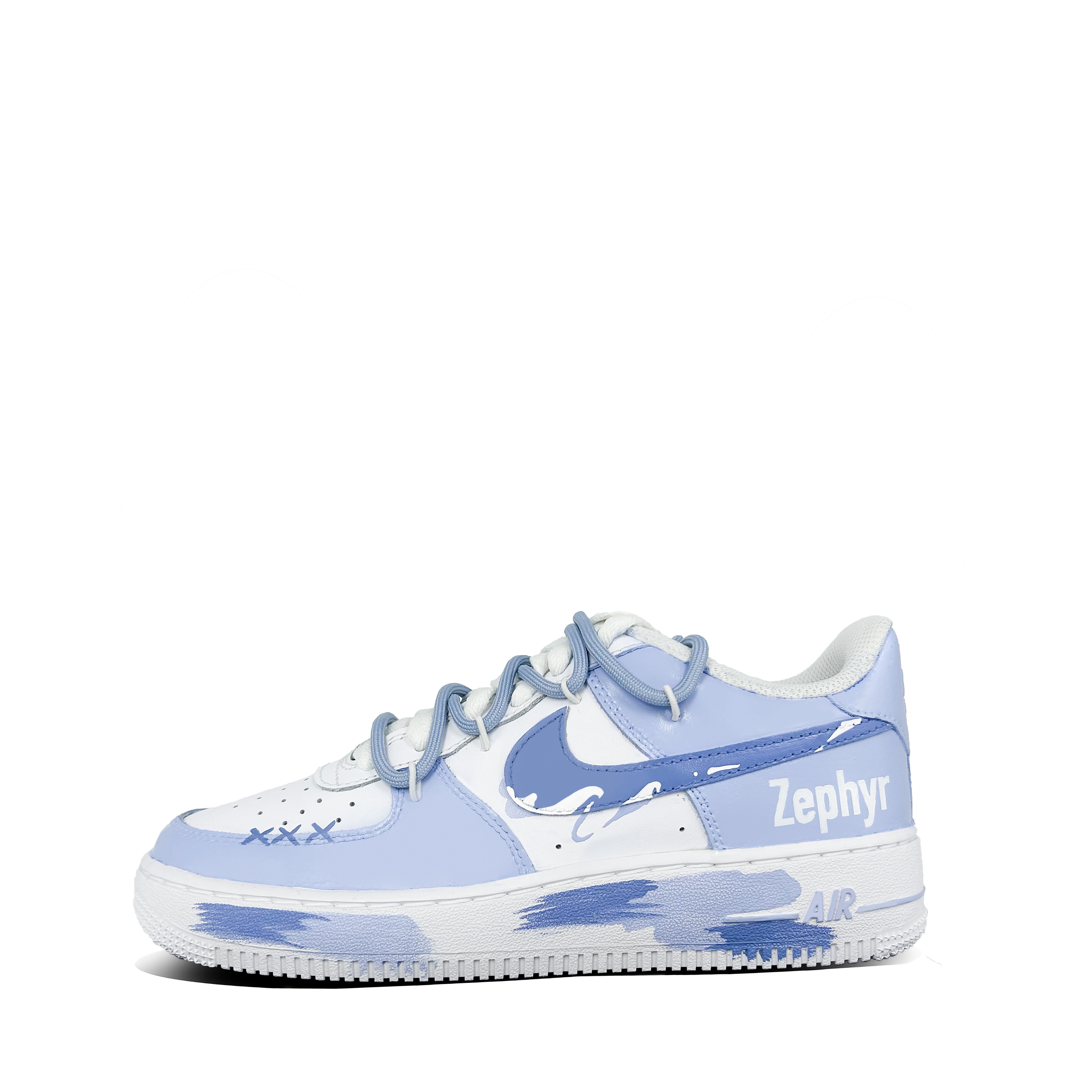 

Кроссовки Air Force 1 LE с низким верхом, амортизирующие, противоскользящие, износостойкие, для детей и подростков Nike, розовый/синий