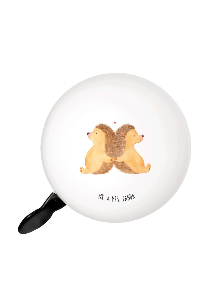 

Mr. & Mrs. Panda Велосипедный звонок, ежик, держащийся за лапки, без слов, в белом