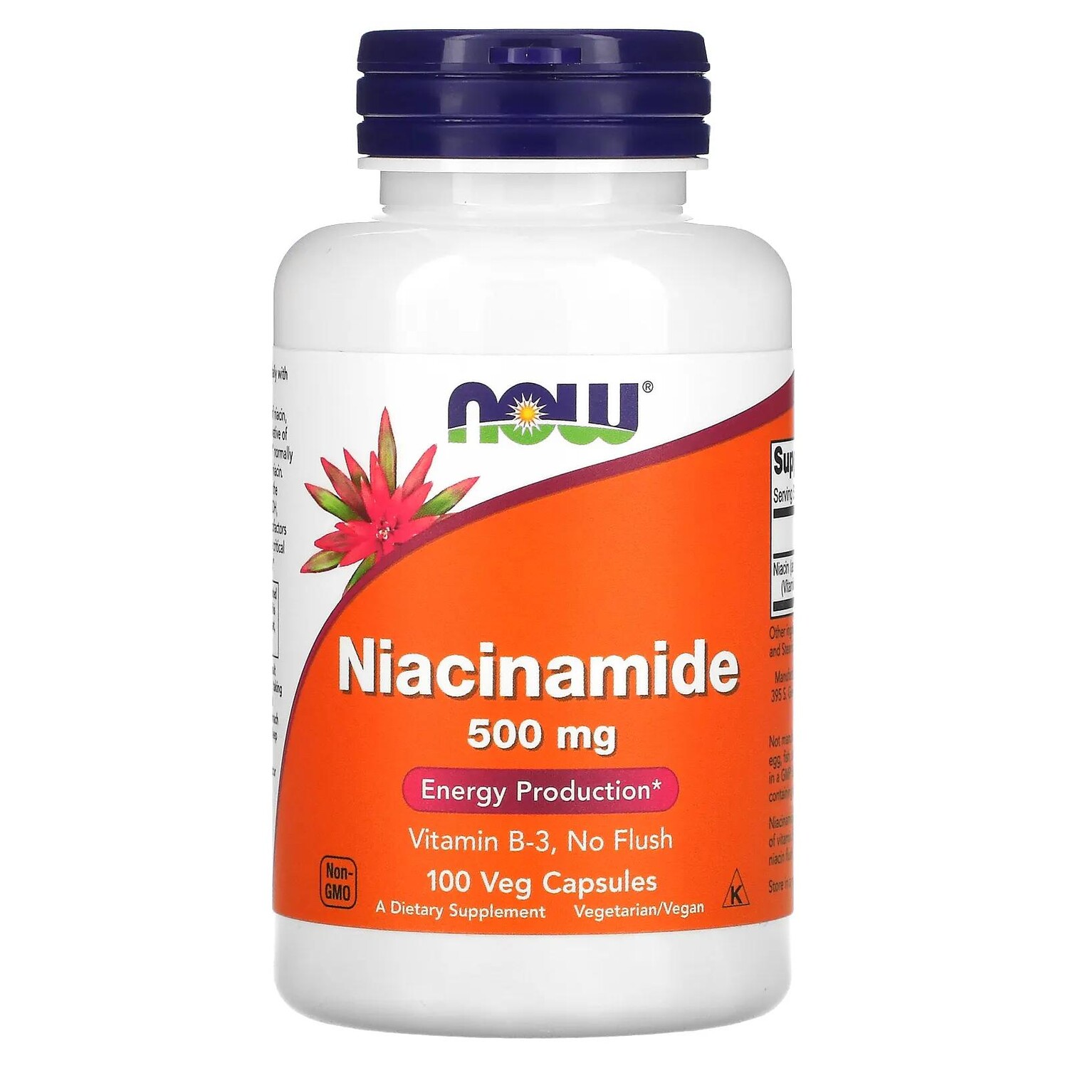 

Now Foods Ниацинамид 500 мг 100 капсул