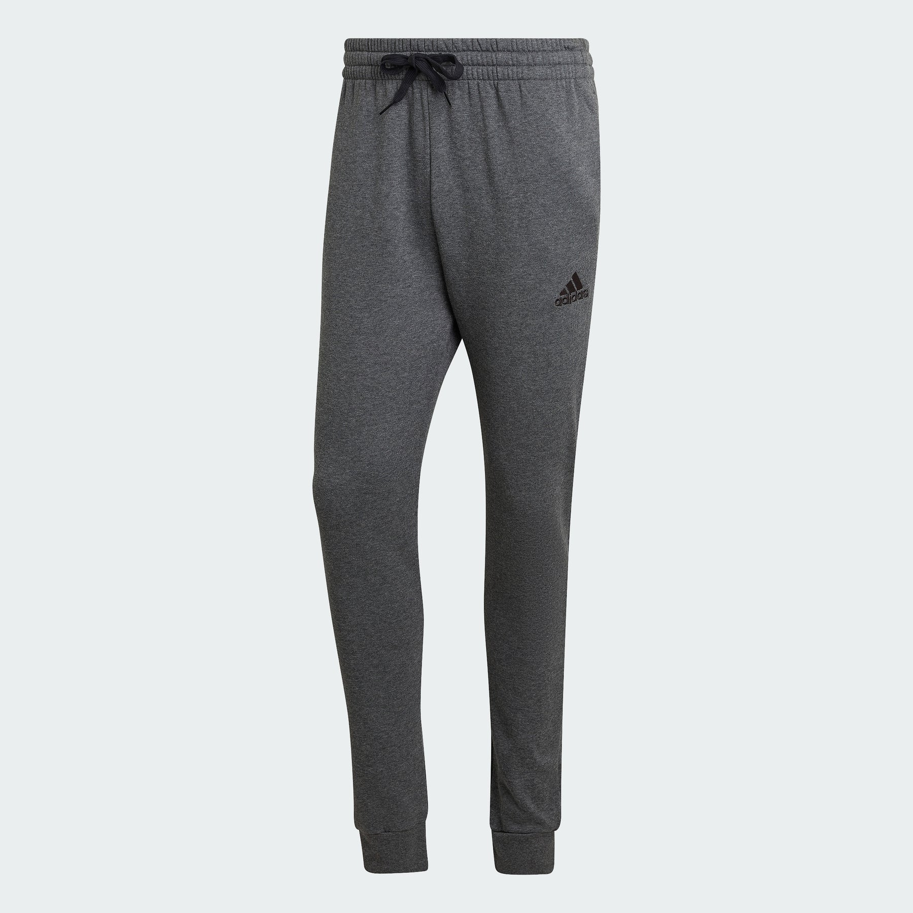 

Флисовые брюки Essentials обычного зауженного покроя Adidas, dark grey heather/black