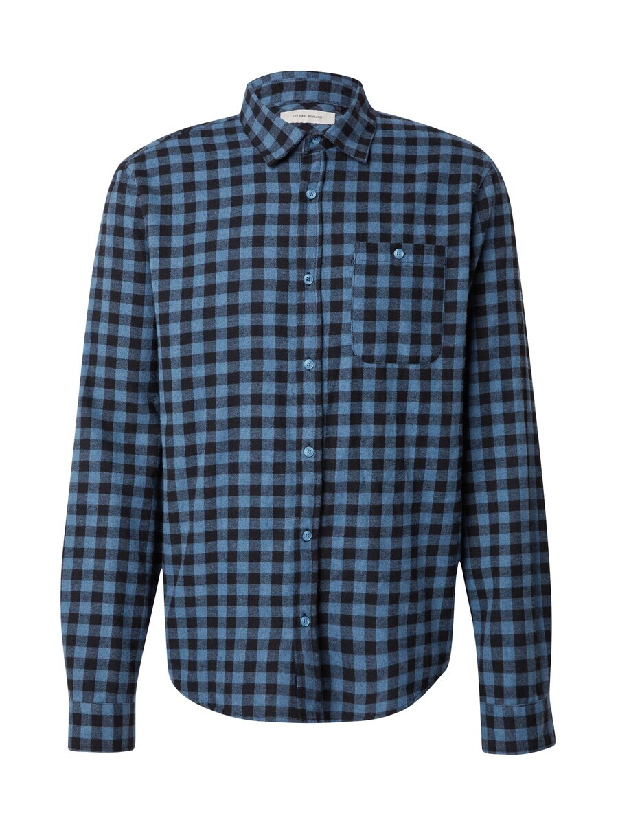 

Клетчатая рубашка BLEND Regular fit Button Up Shirt, светло-синий