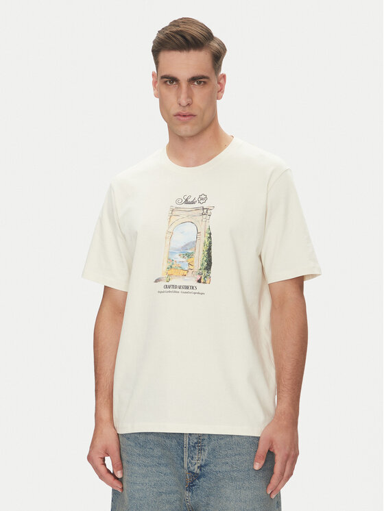 

Футболка свободного кроя Hydra 12277248 Jack&Jones, бежевый