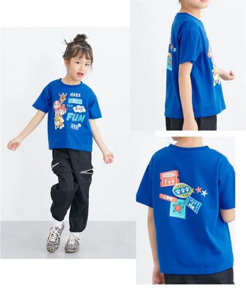Детская футболка с принтом Paw Patrol QUNTSTYLE красная — фото 4